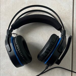 WAGE Pro Universal Wired Gaming Headset Black/Blue – NEW Open Box